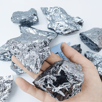 Minéral brut de térahertz à haute brillance, surface miroir métallique, spécimen de minerai de silicium brut, pour la guérison des chakras