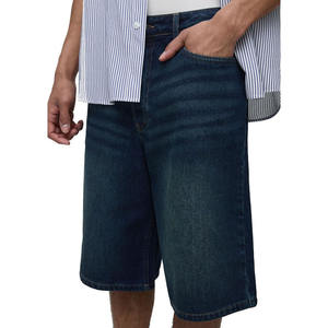 <b>Mens</b> <b>Jeans</b> Shorts Custom Logo Front <b>Drawstring</b> Closure Casual - Product Image 3