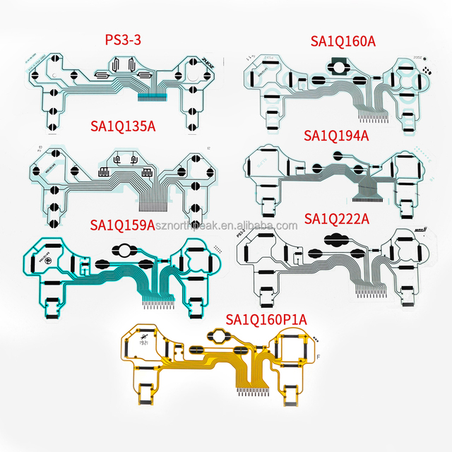 Conductive Film for PS3 Controller Conducting Button Film Ribbon Circuit Board Replacement Gamepad Flex Cable