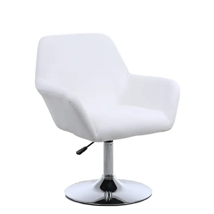 Most popular salon furniture white Stainless Steel Barber salon Chairs