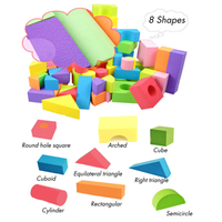 Jouets de construction éducatifs pour enfants, couleurs claires et foncées personnalisées, ensemble de blocs de construction pour enfants