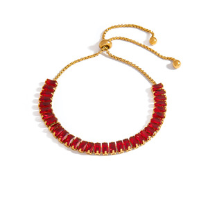 Fashionable <b>Crystal</b> <b>Bracelet</b> Geometric Design Channel Setting Party Jewelry For Women - Product Image 5