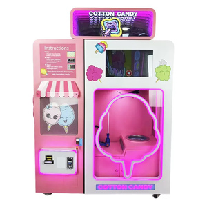 Distributeur automatique de barbe à papa commercial entièrement automatique, machine à guimauves colorées, équipement de vente libre-service sans personnel - Product Image 1