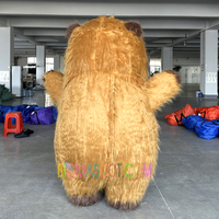Capybara mascotte Costume vêtements 6.5ft gonflable Capibara dessin animé mascottes adulte en peluche Hamster Capybara Animal Costume robe