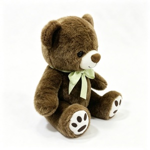 Custom Soft Cuddly Sitting Teddy Bear <b>Plush</b> Toy with Bow Halloween-Themed Stuffed Toy for 0-24 Months Unisex - Product Image 2