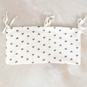 Organizer in Mussola di Cotone per Neonati, Borsa Appendibile Grande Multi-Tasca per Passeggino e Culla - Product Image 6