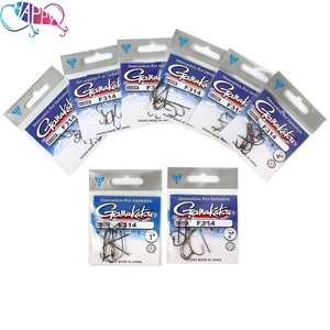 Hameçons de pêche <span class=keywords><strong>Gamakatsu</strong></span> F314 noirs 1 # -14 #   Hameçons de pêche en acier à haute teneur en carbone pour eau salée, à ardillon, vente en gros - Product Image 6