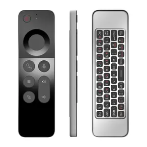 X508-1 W3 télécommande infrarouge 2.4g contrôleur de souris vocale sans fil avec récepteur Usb pour Pc/smart Tv
