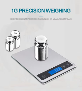 Großhandel Multifunktionale LCD-Anzeige Edelstahl Elektronische Lebensmittelwaage Ernährungs-Elektronische Digitale Küchenwaage - Product Image 6
