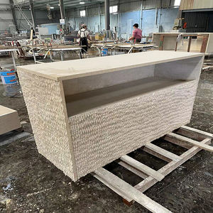 Meuble de cuisine en marbre <span class=keywords><strong>Volia</strong></span> naturel sur mesure, nouveau design, îlot indépendant avec tiroirs en marbre - Product Image 6