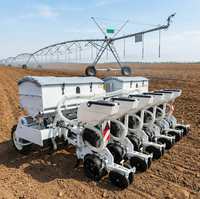 Semoir agricole professionnel à 12 rangs, semoir de précision à aspiration avec moteur à engrenages, espacement des lignes réglable