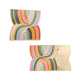 工場カスタム格安ソフトエナメルピン金属亜鉛合金金メッキラペルピンブローチバッジ - Product Image 5