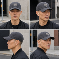 Gorra de Béisbol al por Mayor de Sarga de Algodón Fino, Perfil Bajo, Costuras Minimalistas para Vendedores Online con Marca Privada