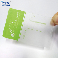 Kartu PVC CR80 RFID NFC Transparan yang Dapat Diprogram dengan Logo Kustom, Hadiah Bisnis, Kartu VIP