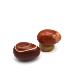 Yoni Egg Pelvic Kegel Ejercicio Cornalina Jade Huevo Estiramiento <span class=keywords><strong>Vaginal</strong></span> Músculo Bola de cristal Piedra de masaje de ágata roja - Product Image 5