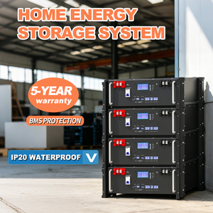 Batería de Almacenamiento de Energía Doméstica para Montaje <span class=keywords><strong>en</strong></span> Rack UNC, 5KWH, 48V, 51.2V, 100AH, LiFePO4, BMS, CAN/RS485, Pantalla LCD, 6000 Ciclos de Vida, Energía Solar Doméstica - Product Image 2