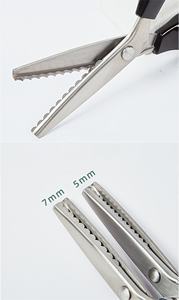 <span class=keywords><strong>Tijeras</strong></span> <span class=keywords><strong>dentadas</strong></span> de tela de acero inoxidable, empuñaduras cómodas, manualidades, corte en zigzag, <span class=keywords><strong>tijeras</strong></span> de <span class=keywords><strong>costura</strong></span>, confección profesional de mano - Product Image 3