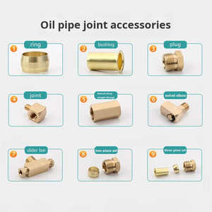 Varios accesorios de junta de tubo de aceite de alta calidad, accesorios de tubería a precio de fábrica, incluido el enchufe de buje de abrazadera de cabeza de unión, <span class=keywords><strong>ángulo</strong></span> plano - Product Image 3