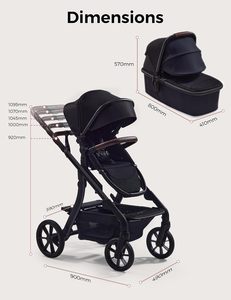 <span class=keywords><strong>Passeggino</strong></span> Momcozy ChangeGo Convertibile da Singolo a Doppio con Navicella Inclusa, 23 Configurazioni, Ruote in PU con Sospensioni - Product Image 6