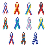 MSD Ruban de Sensibilisation Personnalisée Amour Paix Vente en Gros Impression de Ruban Drapeau Russe Épingle de Ruban avec Épingle de Sûreté