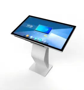 Alles-In-Één 55-Inch Horizontale Interactieve Digitale Touch Kiosk Capacitieve Infrarood Slimme Informatie Display Winkelcentra