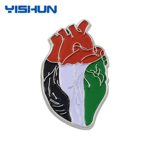 High Quality Customized Metal Craft Mini Marker Ekg Student Nurse Pin Badge Buddy Custom Design Medical Enamel Silver Lapel Pin