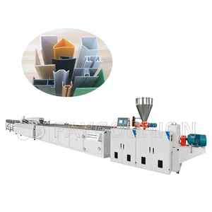 Faygo Union High Speed Plastic WPC PVC Profile Production Line Double Screw Extruder Machine