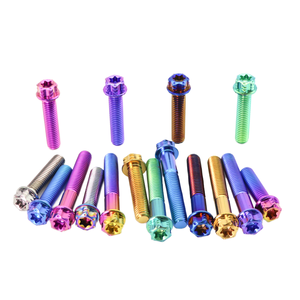 Vis à tête hexagonale colorées en titane GR5, fixations filetées pour moyeu de roue de vélo et assemblage DIY - Product Image 4