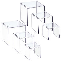 Ensemble de table à dessert moderne en acrylique, présentoir à gâteaux et en-cas pour buffet avec étagères transparentes écologiques