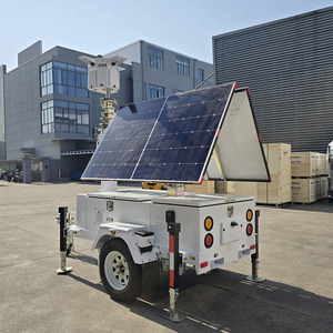 Mobile Solar CCTV Trailer <b>With</b> GPS Battery <b>Camera</b> UST-600S Portable Solar CCTV Trailer Mobile <b>Security</b> Trailer Mobile <b>Security</b> C - Product Image 5