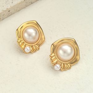 Gioielli da Donna in Acciaio Inossidabile Elettroplaccato con Perle, Stile Chic e Sofisticato, Lusso Leggero, Resistente al Sudore - Product Image 4