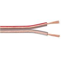 Câble audio plat en PVC transparent à double conducteur en cuivre pour amplificateur, home cinéma, KTV, système DJ, audio auxiliaire, autoradio, alimentation CC