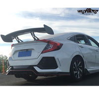 Pièces automobiles à fort taux de réachat, spoiler de coffre arrière universel en aluminium de 4e génération, aspect carbone en plastique ABS, pour voitures berlines