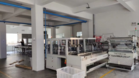 TCJ-QRJ ligne d'emballage de couvercle en plastique en ligne formant la machine pour l'emballage de sacs en papier alimentaire étiquetage collage gaufrage cigarettes