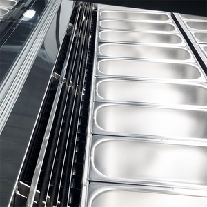 Nouveau modèle de vitrine réfrigérée pour crème glacée à usage commercial, vente de congélateur vertical à 18 plateaux, vitrine réfrigérée pour gelato - Product Image 3