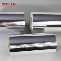 Étiquette autocollante durable résistante à l'huile et aux rayures, à base de BOPP/PET argenté, à collage répétitif, à fond amovible, REDLABEL PP50