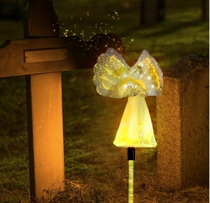 Luces solares impermeables IP67 para exteriores para jardín, luces LED decorativas de Ángel Solar que cambian de Color para césped de patio de <span class=keywords><strong>cementerio</strong></span> - Product Image 6
