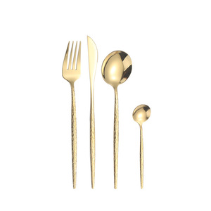 Ensemble de couverts en acier inoxydable 24 pièces pour 6 personnes, boîte cadeau dorée, vaisselle durable pour mariage - Product Image 3
