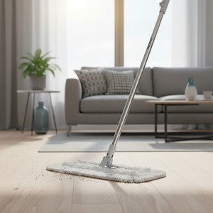 Gizmop Mopa para Polvo de 40 cm, Tela de Microfibra Antibacteriana, Reutilizable, Sostenible, Duradera, con Sistema de Autoescurrido, Palo de Acero Inoxidable, 20,000+ - Product Image 3
