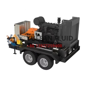 Máquina de limpieza de bomba de chorro de agua de alta presión 2800 <span class=keywords><strong>bar</strong></span> 1500 <span class=keywords><strong>bar</strong></span> Motor diésel montado en carretilla - Product Image 3