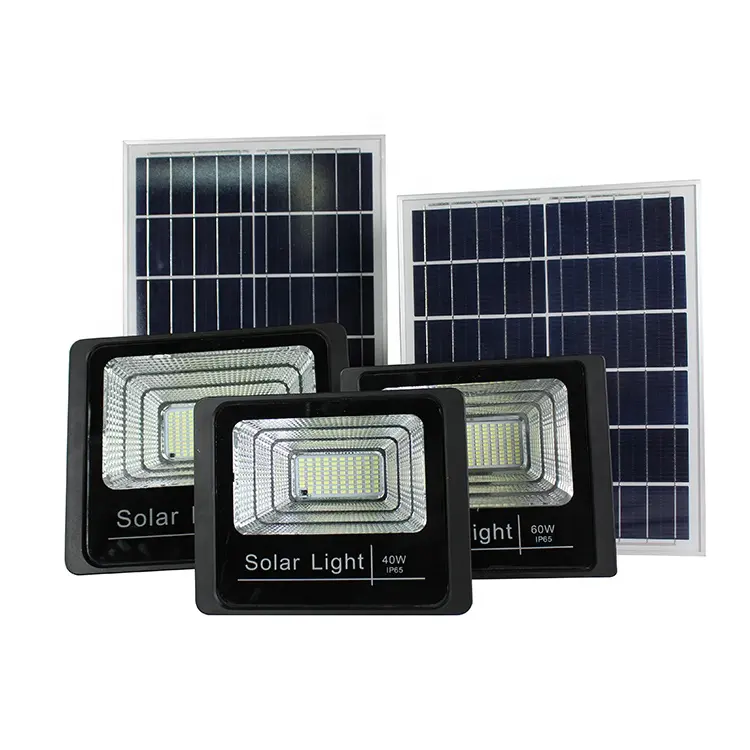 High Power Ip65 Wasserdichtes solar betriebenes LED-Licht für den Außenbereich Smd 30w 60w 100w 200w Solar Flood light