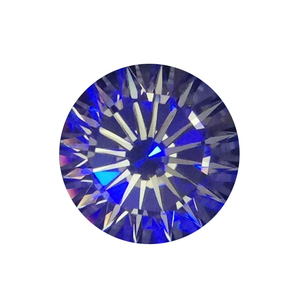 Trang Sức <span class=keywords><strong>CZ</strong></span>/Cubic Zirconia Trong Suốt/Trắng Hình Tròn Trực Tuyến Bán Sỉ Cửa Hàng - Product Image 2