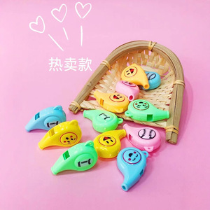 Silbatos de plástico para niños, 6 uds., diseño de dibujos animados, accesorios para fiestas, juguetes, instrumentos musicales - Product Image 3
