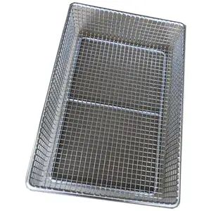 Customized Wholesale Basket Stainless Steel Wire Welded Basket With Handle