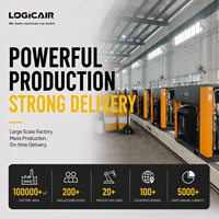 Compresseur d'air à vis rotatif silencieux LOGICAIR 22 kW VSD, usage industriel intensif, 365 CFM 400 CFM, pour sablage
