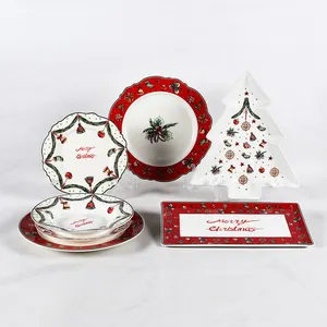 Kerstpatroon Servies Diner Servies Servies Bord Groothandel Keramiek Voor Thuis