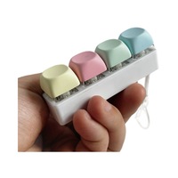 Porte-clés de clavier mécanique en acrylique avec logo personnalisé sur le thème de l'anime, avec interrupteurs anti-stress et capuchon de touche de décompression