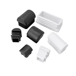Black Domed Square Tube Plug <b>Plastic</b> Arched Pipe End Cap Anti Rust Floor Protector for Rack & Fitness Frame, Made in China - Product Image 6