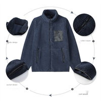 VESTE POLAIRE SHAGGY PERSONNALISÉE POUR HOMME VESTE D'HIVER
