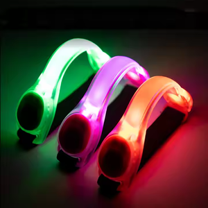 สายรัดแขนเรืองแสง LED สีเขียวสว่างขึ้น<span class=keywords><strong>ไฟ</strong></span>ฉายสายรัดข้อเท้า<span class=keywords><strong>ไฟ</strong></span>กระพริบสำหรับผู้หญิงผู้ชาย - Product Image 1
